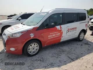 ✅ 2017 Ford Transit Connect XLT • VIN: NM0GS9F73H1328145 • Lot: 58512445. Listed on Copart with 114,950 mi. Free auction sales archive from the USA and detailed vehicle history report at DreamBid. Image 1.