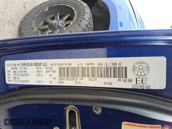 ✅ 2014 Ram 1500 ST • VIN: 1C6RR7ST0ES398729 • Lot: 50630665. Listed on Copart with 190,211 mi. Free auction sales archive from the USA and detailed vehicle history report at DreamBid. Image 12.