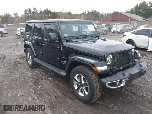 ✅ 2022 Jeep Wrangler Unlimited Sahara • VIN: 1C4HJXEG4NW186063 • Lot: 40927600. Wystawiony na IAAI z przebiegiem 22 430 mil. Bezpłatny archiwum sprzedaży aukcyjnych z USA i szczegółowy raport historii pojazdu na DreamBid. Zdjęcie 1.