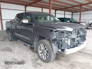 ✅ 2023 Toyota Tundra 1794 Edition • VIN: 5TFMA5DBXPX106836 • Lot: 43156855. Listed on IAAI with 25,533 mi. Free auction sales archive from the USA and detailed vehicle history report at DreamBid. Image 1.
