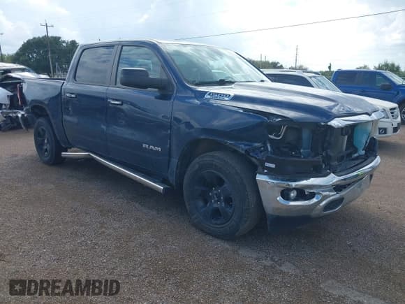 ✅ 2020 Ram 1500 Big Horn • VIN: 1C6SRFFT1LN419816 • Lot: 43429191. Listed on IAAI with 59,414 mi. Free auction sales archive from the USA and detailed vehicle history report at DreamBid. Image 1.