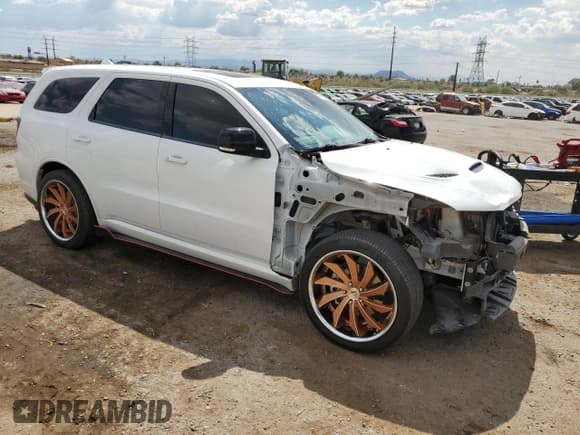 ✅ 2022 Dodge Durango R/T Plus • VIN: 1C4SDJCTXNC191599 • Lot: 69788335. Listed on Copart with 38,418 mi. Free auction sales archive from the USA and detailed vehicle history report at DreamBid. Image 4.
