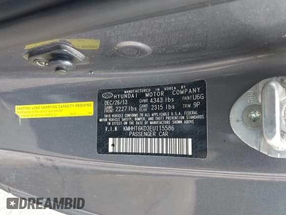✅ 2014 Hyundai Genesis Coupe Premium • VIN: KMHHT6KD3EU115586 • Lot: 42492129. Wystawiony na IAAI z przebiegiem 142 145 mil. Bezpłatny archiwum sprzedaży aukcyjnych z USA i szczegółowy raport historii pojazdu na DreamBid. Zdjęcie 9.