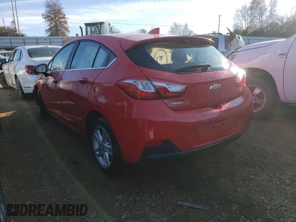 ✅ 2017 Chevrolet Cruze LT • VIN: 3G1BE6SM8HS595741 • Лот: 67797212. Опубликован ранее на Copart с пробегом Не указан. Бесплатный доступ к архиву аукционных продаж из США и подробный отчёт об истории автомобиля на DreamBid. Изображение 2.