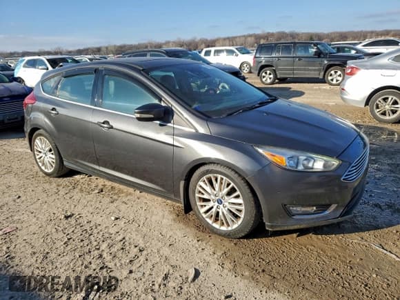 ✅ 2017 Ford Focus Titanium • VIN: 1FADP3N22HL342591 • Lot: 96624285. Listed on Copart with 117,405 mi. Free auction sales archive from the USA and detailed vehicle history report at DreamBid. Image 4.