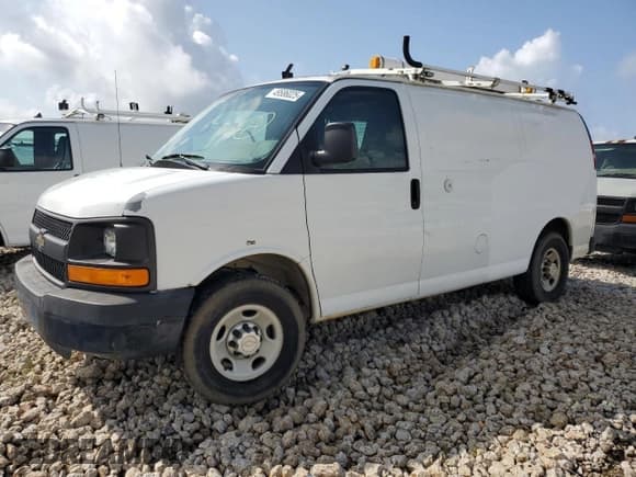 ✅ 2013 Chevrolet Express Cargo • VIN: 1GCWGFCA2D1147174 • Lot: 49586025. Listed on Copart with 138,036 mi. Free auction sales archive from the USA and detailed vehicle history report at DreamBid. Image 1.