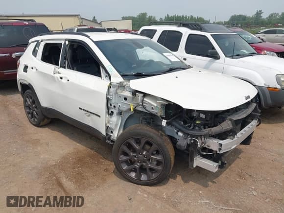 ✅ 2021 Jeep Compass 80th Anniversary • VIN: 3C4NJDEB5MT513242 • Lot: 42886749. Listed on IAAI with 44,362 mi. Free auction sales archive from the USA and detailed vehicle history report at DreamBid. Image 1.