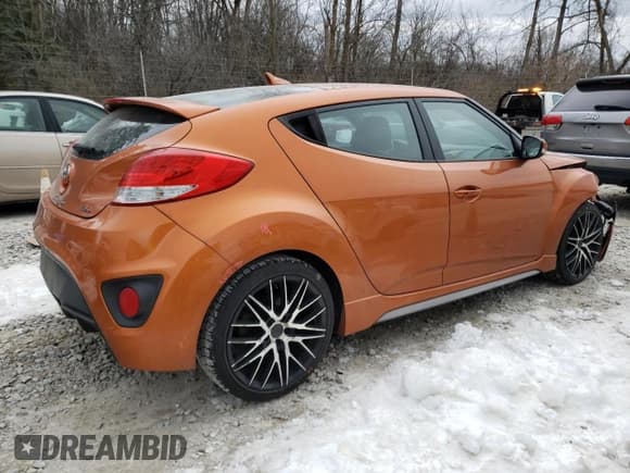 ✅ 2016 Hyundai Veloster Turbo • VIN: KMHTC6AE5GU270521 • Lot: 83511334. Listed on Copart with 197,171 mi. Free auction sales archive from the USA and detailed vehicle history report at DreamBid. Image 3.