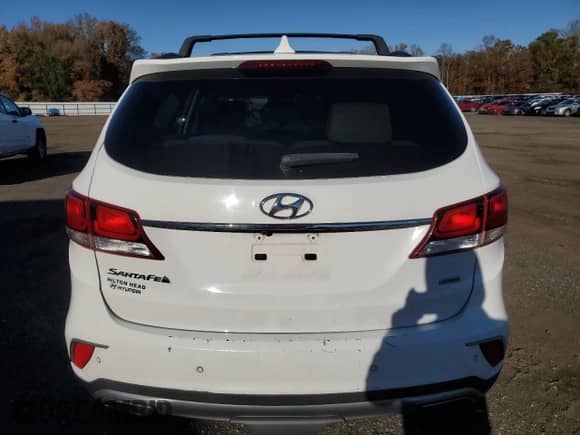 2017 Hyundai Santa Fe Limited Ultimate with VIN KM8SR4HF5HU185113, listed as a Copart auction lot 90997665 with 223,157 mi miles and Clean title. Bid and sale history available at DreamBid. Image 6.