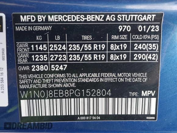 ✅ 2023 Mercedes-Benz GLC 300 • VIN: W1N0J8EB8PG152804 • Lot: 42042668. Wystawiony na IAAI z przebiegiem 29 383 mil. Bezpłatny archiwum sprzedaży aukcyjnych z USA i szczegółowy raport historii pojazdu na DreamBid. Zdjęcie 9.