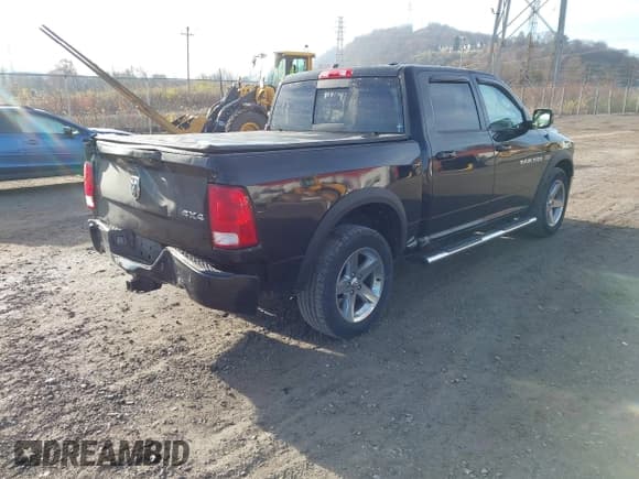 ✅ 2011 Ram 1500 Sport • VIN: 1D7RV1CT8BS590191 • Lot: 43725699. Listed on IAAI with 183,691 mi. Free auction sales archive from the USA and detailed vehicle history report at DreamBid. Image 4.