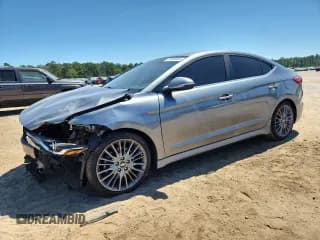 ✅ 2018 Hyundai Elantra Sport • VIN: KMHD04LB4JU680237 • Lot: 70989485. Listed on Copart with 42,094 mi. Free auction sales archive from the USA and detailed vehicle history report at DreamBid. Image 1.