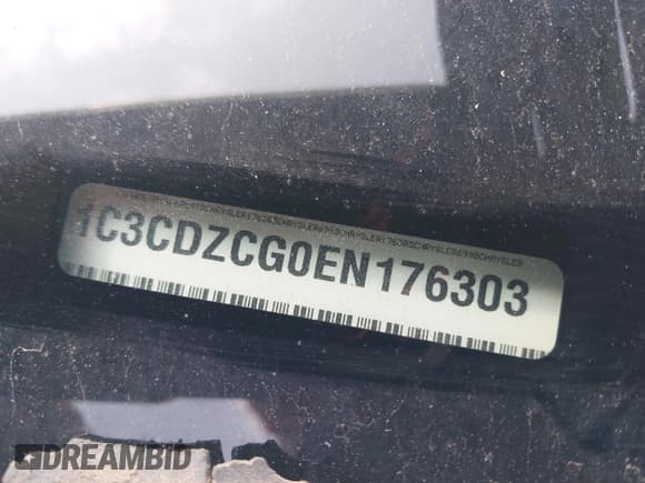 ✅ 2014 Dodge Avenger SXT • VIN: 1C3CDZCG0EN176303 • Lot: 42046416. Listed on IAAI with 125,851 mi. Free auction sales archive from the USA and detailed vehicle history report at DreamBid. Image 9.