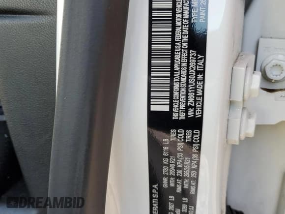 ✅ 2018 Maserati Levante S GranSport • VIN: ZN661YUS0JX269737 • Lot: 82872953. Wystawiony na Copart z przebiegiem 98 866 mil. Bezpłatny archiwum sprzedaży aukcyjnych z USA i szczegółowy raport historii pojazdu na DreamBid. Zdjęcie 13.