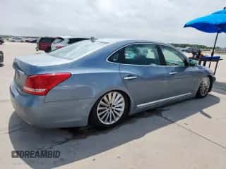 2015 Hyundai Equus Signature with VIN KMHGH4JH4FU095338, listed as a Copart auction lot 63972905 with 122,955 mi miles and Salvage title. Bid and sale history available at DreamBid. Image 3.