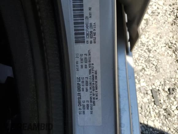 ✅ 2011 Chrysler 200 Touring • VIN: 1C3BC1FG4BN511120 • Lot: 80334435. Listed on Copart with 215,731 mi. Free auction sales archive from the USA and detailed vehicle history report at DreamBid. Image 12.