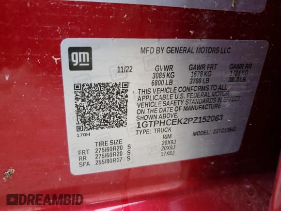 ✅ 2023 GMC Sierra 1500 Elevation • VIN: 1GTPHCEK2PZ152063 • Лот: 81818994. Опубликован ранее на Copart с пробегом 39 619 миль. Бесплатный доступ к архиву аукционных продаж из США и подробный отчёт об истории автомобиля на DreamBid. Изображение 13.