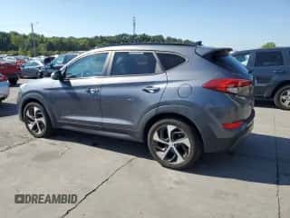 2016 Hyundai Tucson Sport z VIN KM8J33A27GU179133, wystawiony jako Copart lot #80678615 z przebiegiem 191 045 mil mil oraz Czysty tytuł • Clean title. Historia ofert i sprzedaży dostępna na DreamBid. Obrazek 2.