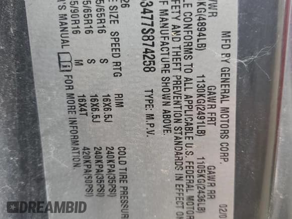 ✅ 2007 Saturn VUE V6 • VIN: 5GZCZ53477S874258 • Lot: 82225855. Wystawiony na Copart z przebiegiem 171 854 mil. Bezpłatny archiwum sprzedaży aukcyjnych z USA i szczegółowy raport historii pojazdu na DreamBid. Zdjęcie 13.