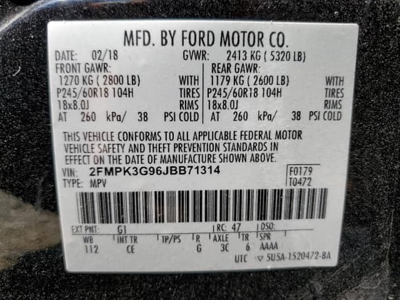 ✅ 2018 Ford Edge SE • VIN: 2FMPK3G96JBB71314 • Lot: 65933175. Listed on Copart with 151,142 mi. Free auction sales archive from the USA and detailed vehicle history report at DreamBid. Image 13.