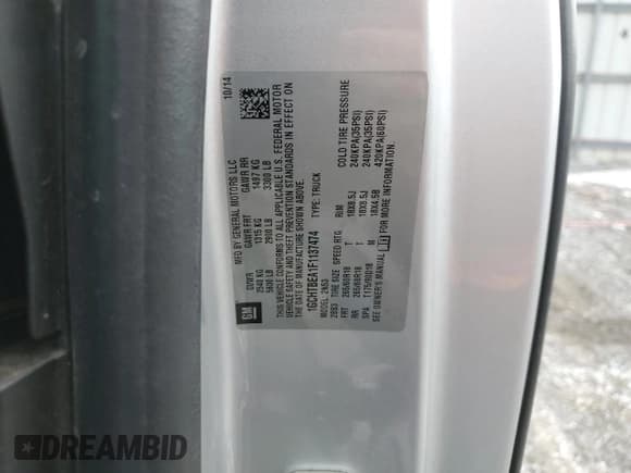 ✅ 2015 Chevrolet Colorado 4WD LT • VIN: 1GCHTBEA1F1137474 • Лот: 45795795. Опубликован ранее на Copart с пробегом 91 430 миль. Бесплатный доступ к архиву аукционных продаж из США и подробный отчёт об истории автомобиля на DreamBid. Изображение 15.