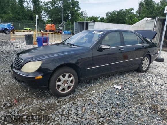 ✅ 2001 Mercedes-Benz S 320/430/500 • VIN: WDBNG75J31A195954 • Lot: 60406655. Listed on Copart with Not provided. Free auction sales archive from the USA and detailed vehicle history report at DreamBid. Image 1.