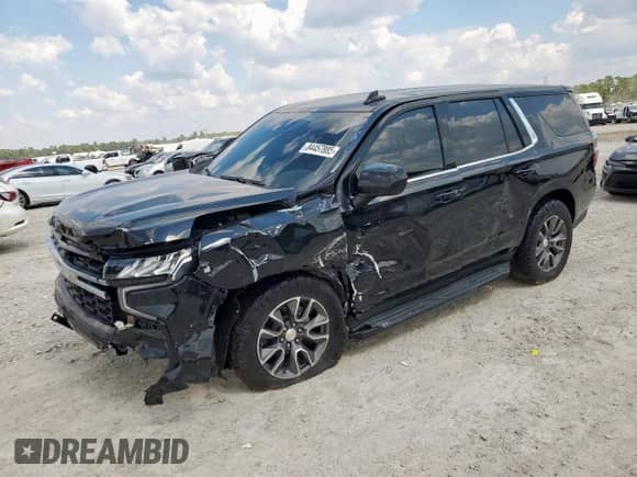 2023 Chevrolet Tahoe Commercial z VIN 1GNSKLED3PR157406, wystawiony jako Copart lot #84457885 z przebiegiem 27 083 mil mil oraz Szkoda całkowita • Salvage title. Historia ofert i sprzedaży dostępna na DreamBid. Obrazek 1.