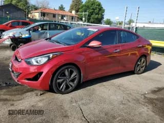 ✅ 2015 Hyundai Elantra Limited • VIN: KMHDH4AE2FU303905 • Lot: 61925045. Listed on Copart with 99,261 mi. Free auction sales archive from the USA and detailed vehicle history report at DreamBid. Image 1.