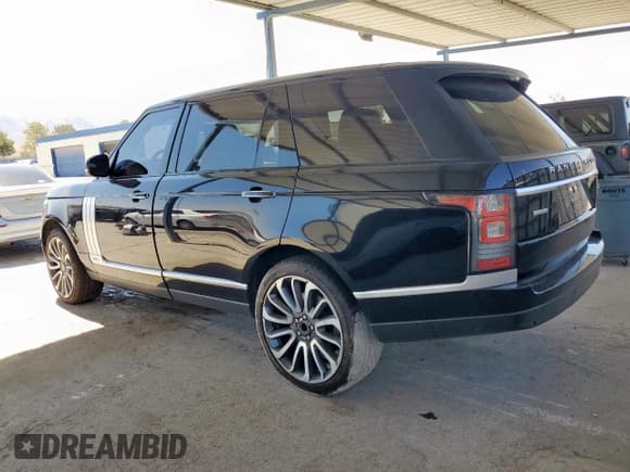 ✅ 2015 Land Rover Range Rover Autobiography • VIN: SALGV3TF4FA208105 • Lot: 60112265. Listed on Copart with 163,035 mi. Free auction sales archive from the USA and detailed vehicle history report at DreamBid. Image 2.