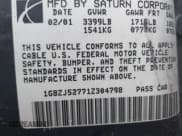✅ 2001 Saturn SL • VIN: 1G8ZJ52771Z304798 • Lot: 43826257. Wystawiony na IAAI z przebiegiem 111 754 mil. Bezpłatny archiwum sprzedaży aukcyjnych z USA i szczegółowy raport historii pojazdu na DreamBid. Zdjęcie 9.