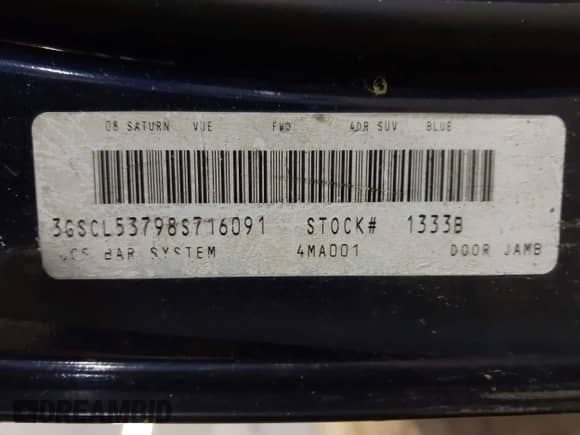 2008 Saturn VUE XR z VIN 3GSCL53798S716091, wystawiony jako IAAI lot #41483267 z przebiegiem 128 077 mil mil oraz . Historia ofert i sprzedaży dostępna na DreamBid. Obrazek 9.