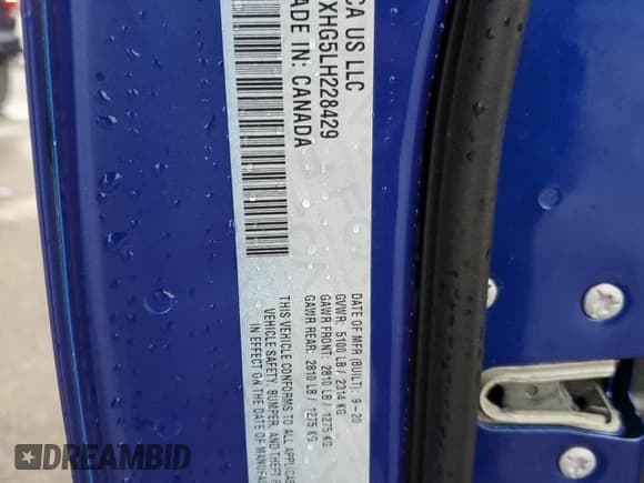 ✅ 2020 Dodge Charger GT • VIN: 2C3CDXHG5LH228429 • Lot: 65249505. Wystawiony na Copart z przebiegiem 58 789 mil. Bezpłatny archiwum sprzedaży aukcyjnych z USA i szczegółowy raport historii pojazdu na DreamBid. Zdjęcie 12.