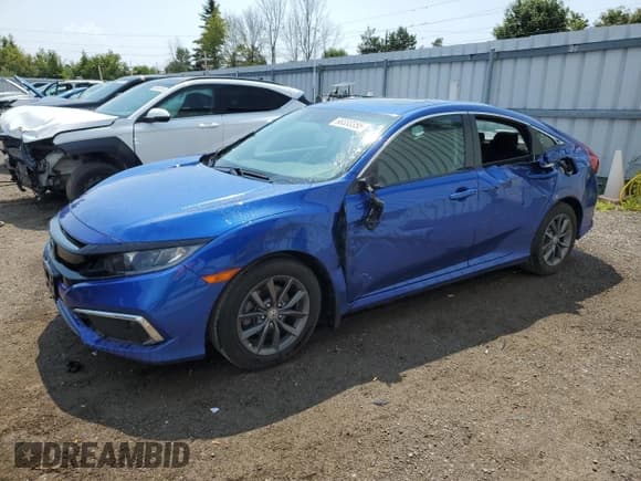 ✅ 2021 Honda Civic EX • VIN: 2HGFC2F76MH010147 • Lot: 68333355. Wystawiony na Copart z przebiegiem 72 129 mil. Bezpłatny archiwum sprzedaży aukcyjnych z USA i szczegółowy raport historii pojazdu na DreamBid. Zdjęcie 1.