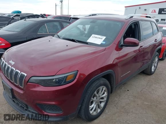 ✅ 2020 Jeep Cherokee Latitude • VIN: 1C4PJLCB1LD649202 • Lot: 42881868. Listed on IAAI with 172,069 mi. Free auction sales archive from the USA and detailed vehicle history report at DreamBid. Image 2.