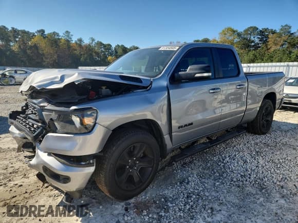 ✅ 2022 Ram 1500 Big Horn • VIN: 1C6RREBTXNN228171 • Lot: 91304045. Listed on Copart with 109,330 mi. Free auction sales archive from the USA and detailed vehicle history report at DreamBid. Image 1.