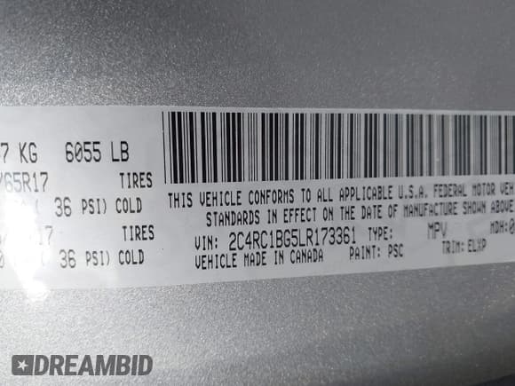 ✅ 2020 Chrysler Pacifica Touring L • VIN: 2C4RC1BG5LR173361 • Lot: 43397140. Wystawiony na IAAI z przebiegiem 144 639 mil. Bezpłatny archiwum sprzedaży aukcyjnych z USA i szczegółowy raport historii pojazdu na DreamBid. Zdjęcie 9.