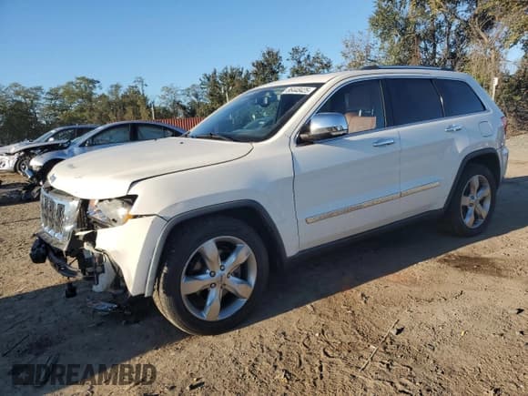 ✅ 2012 Jeep Grand Cherokee Overland • VIN: 1C4RJFCG3CC345994 • Lot: 86448425. Listed on Copart with 126,138 mi. Free auction sales archive from the USA and detailed vehicle history report at DreamBid. Image 1.
