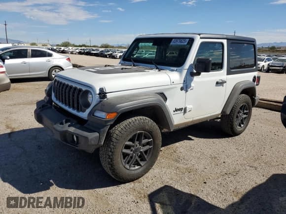 ✅ 2025 Jeep Wrangler Sport • VIN: 1C4PJXAN4SW503318 • Lot: 83979625. Listed on Copart with 6,489 mi. Free auction sales archive from the USA and detailed vehicle history report at DreamBid. Image 1.