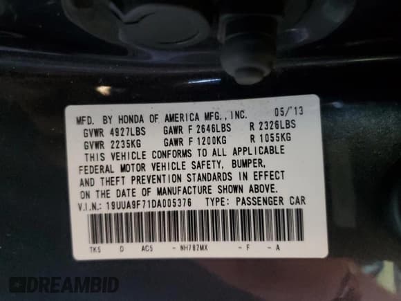 ✅ 2013 Acura TL Advance • VIN: 19UUA9F71DA005376 • Лот: 90986455. Опубликован ранее на Copart с пробегом 139 194 миль. Бесплатный доступ к архиву аукционных продаж из США и подробный отчёт об истории автомобиля на DreamBid. Изображение 14.