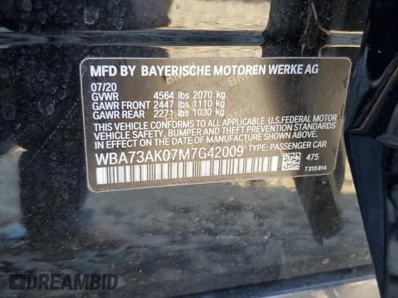 ✅ 2021 BMW 2 Series 228i xDrive • VIN: WBA73AK07M7G42009 • Lot: 93048185. Listed on Copart with 39,462 mi. Free auction sales archive from the USA and detailed vehicle history report at DreamBid. Image 12.