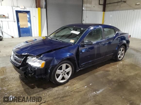 ✅ 2013 Dodge Avenger SE • VIN: 1C3CDZAB7DN718809 • Lot: 82471174. Listed on Copart with 146,416 mi. Free auction sales archive from the USA and detailed vehicle history report at DreamBid. Image 1.