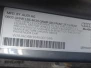 ✅ 2004 Audi A4 1.8T • VIN: WAUAC48HX4K001595 • Lot: 42496001. Listed on IAAI with 68,887 mi. Free auction sales archive from the USA and detailed vehicle history report at DreamBid. Image 9.