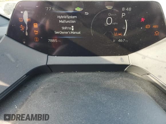 ✅ 2024 Toyota Prius LE • VIN: JTDACAAU8R3025436 • Lot: 55423844. Listed on Copart with 7,885 mi. Free auction sales archive from the USA and detailed vehicle history report at DreamBid. Image 9.