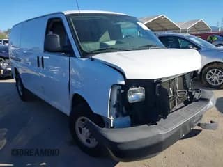 ✅ 2017 Chevrolet Express Cargo • VIN: 1GCWGAFG8H1350580 • Lot: 43775467. Listed on IAAI with 123,879 mi. Free auction sales archive from the USA and detailed vehicle history report at DreamBid. Image 1.