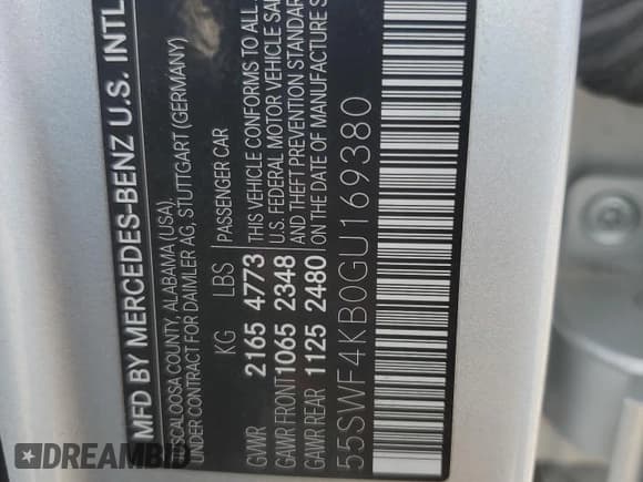 ✅ 2016 Mercedes-Benz C 300 Luxury • VIN: 55SWF4KB0GU169380 • Lot: 81657295. Listed on Copart with 99,326 mi. Free auction sales archive from the USA and detailed vehicle history report at DreamBid. Image 13.