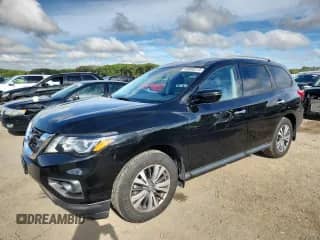 2020 Nissan Pathfinder S with VIN 5N1DR2AM7LC635381, listed as a Copart auction lot 80868315 with 66,385 mi miles and Salvage title. Bid and sale history available at DreamBid. Image 1.