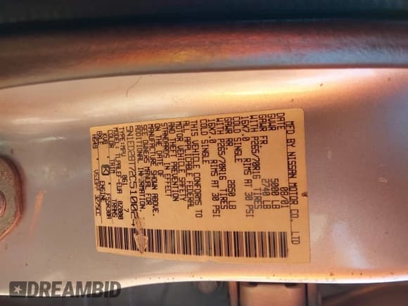 ✅ 2002 Nissan Xterra XE • VIN: 5N1ED28T72C510024 • Лот: 43475891. Опубликован ранее на IAAI с пробегом 239 478 миль. Бесплатный доступ к архиву аукционных продаж из США и подробный отчёт об истории автомобиля на DreamBid. Изображение 9.