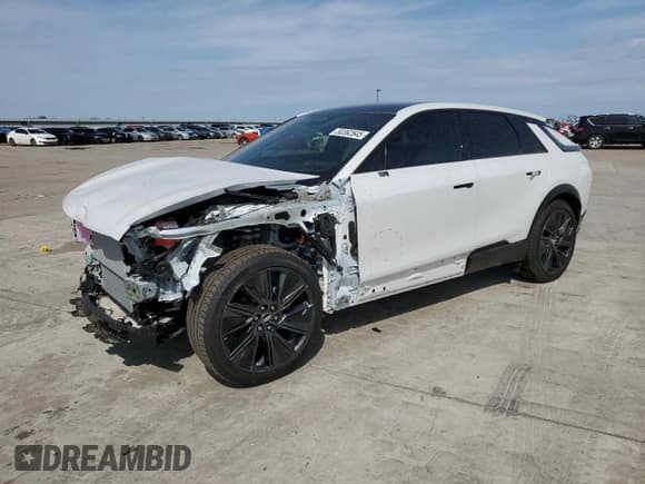 ✅ 2025 Cadillac LYRIQ • VIN: 1GYKPYRL0SZ306883 • Lot: 50362645. Listed on Copart with 588 mi. Free auction sales archive from the USA and detailed vehicle history report at DreamBid. Image 1.