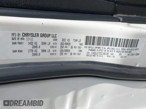 ✅ 2012 Dodge Durango Citadel • VIN: 1C4SDJET2CC183135 • Лот: 42789196. Опубликован ранее на IAAI с пробегом 248 727 миль. Бесплатный доступ к архиву аукционных продаж из США и подробный отчёт об истории автомобиля на DreamBid. Изображение 9.