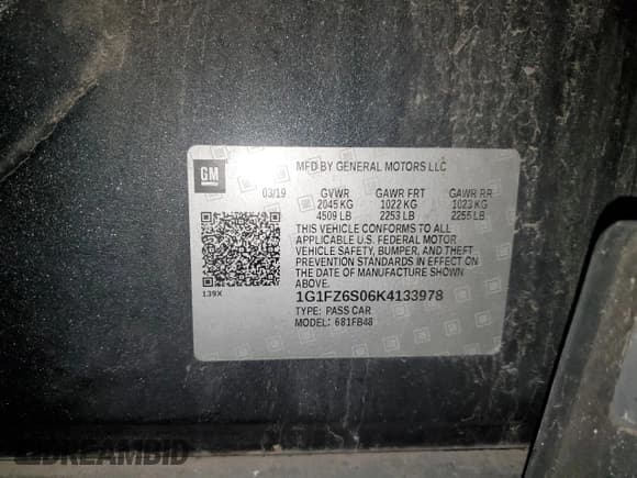 ✅ 2019 Chevrolet Bolt EV Premier • VIN: 1G1FZ6S06K4133978 • Lot: 87619415. Wystawiony na Copart z przebiegiem 73 661 mil. Bezpłatny archiwum sprzedaży aukcyjnych z USA i szczegółowy raport historii pojazdu na DreamBid. Zdjęcie 14.